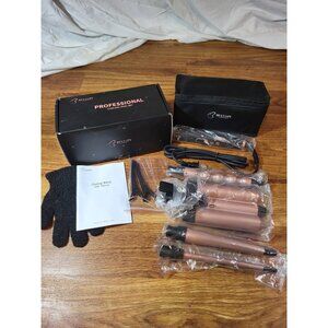 Bestope 6-IN-1 Curling Iron Professional Wand Set Instant Heat Up Hair Curler